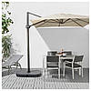 IKEA SEGLARO / SVARTO (492.518.03) Парасольку, звисаючий з підстави, з нахилом темно-сірий, фото 4