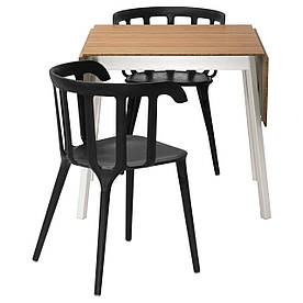 IKEA IKEA PS 2012 / IKEA PS 2012 (299.320.63) Стіл і 2 стільці, бамбук, чорний