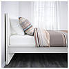 IKEA MALM (290.195.94) Ліжко, високий, білий вітраж, Luroy, фото 3