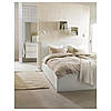 IKEA MALM (399.316.09) Ліжко, висока, 4 контейнера, білий вітраж, Luroy, фото 5