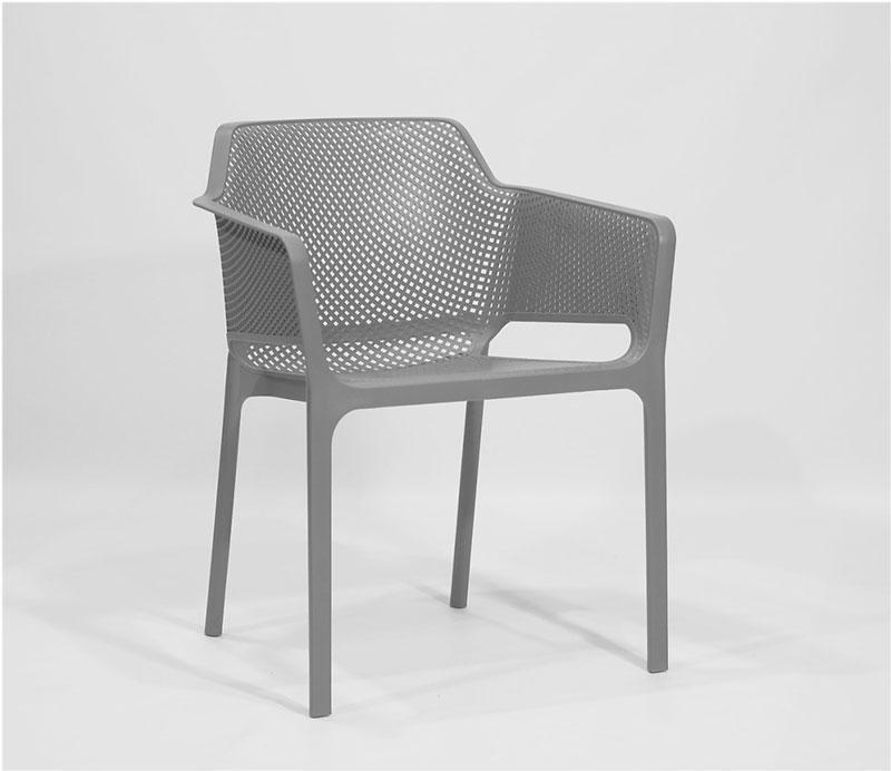 Пластиковое кресло Amado серое 21 из полипропилена, штабелируемые кресла - фото 7 - id-p881619729
