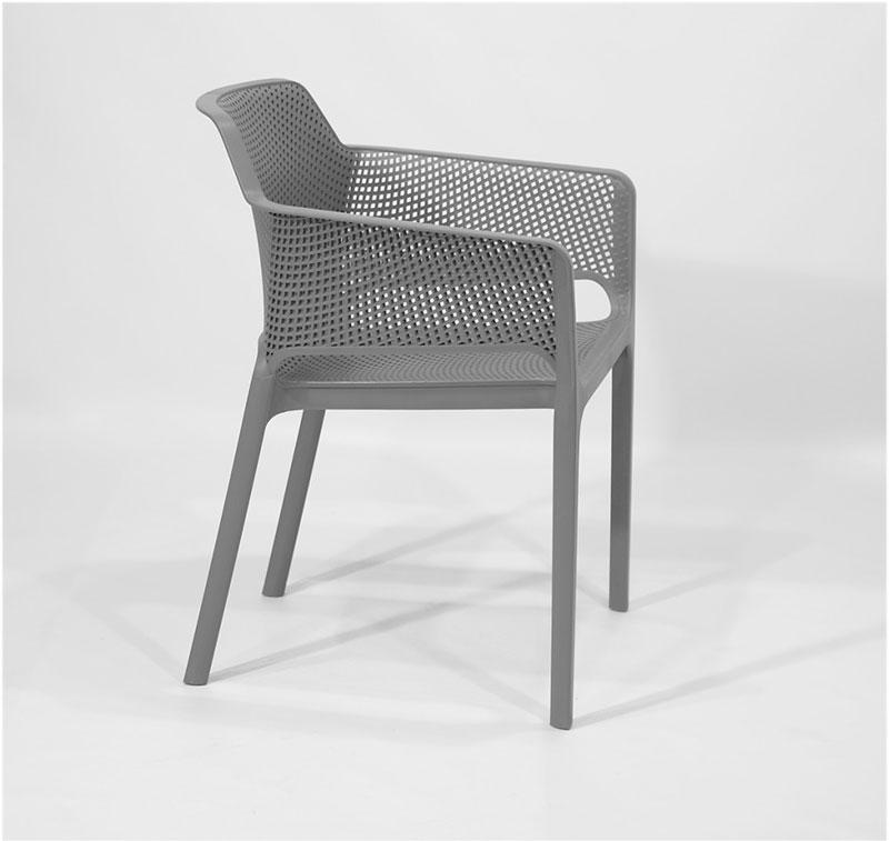 Пластиковое кресло Amado серое 21 из полипропилена, штабелируемые кресла - фото 10 - id-p881619729