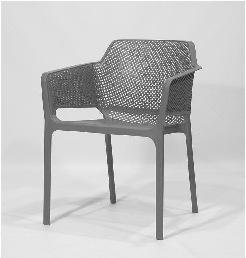 Пластиковое кресло Amado серое 21 из полипропилена, штабелируемые кресла - фото 2 - id-p881619729