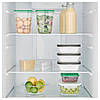 IKEA KVANTITET (003.817.16) Контейнер для харчових продуктів, білий, сірий, фото 3