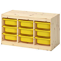 IKEA TROFAST (392.408.67) Шкаф с контейнерами, ящик желтый