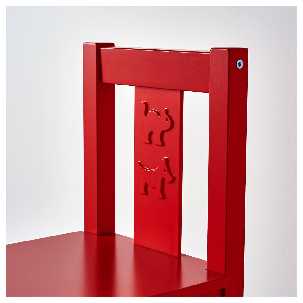 IKEA KRITTER (801.536.97) Стулья красные - фото 2 - id-p881159817
