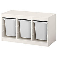 IKEA TROFAST (491.234.05) Шкаф с контейнерами, белый