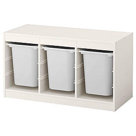 IKEA TROFAST (491.234.05) Шафа з контейнерами, білий