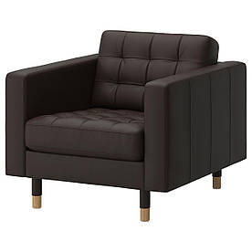 IKEA LANDSKRONA (690.317.87) Крісло, Grann, Bomstad black/metal