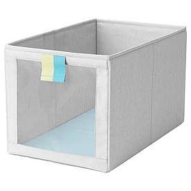 IKEA SLAKTING (603.279.67) Ящик-Коробка сірий, бірюзовий