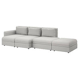 IKEA VALLENTUNA (191.496.28) Диван, 4 частини, Orrsta світло-сірий