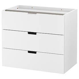 IKEA NORDLI (403.834.69) Комод/3 ящики, білий