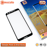 Захисне Full Glue скло Mocolo Google Pixel 3 5D (Black), фото 5