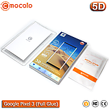 Захисне Full Glue скло Mocolo Google Pixel 3 5D (Black), фото 6
