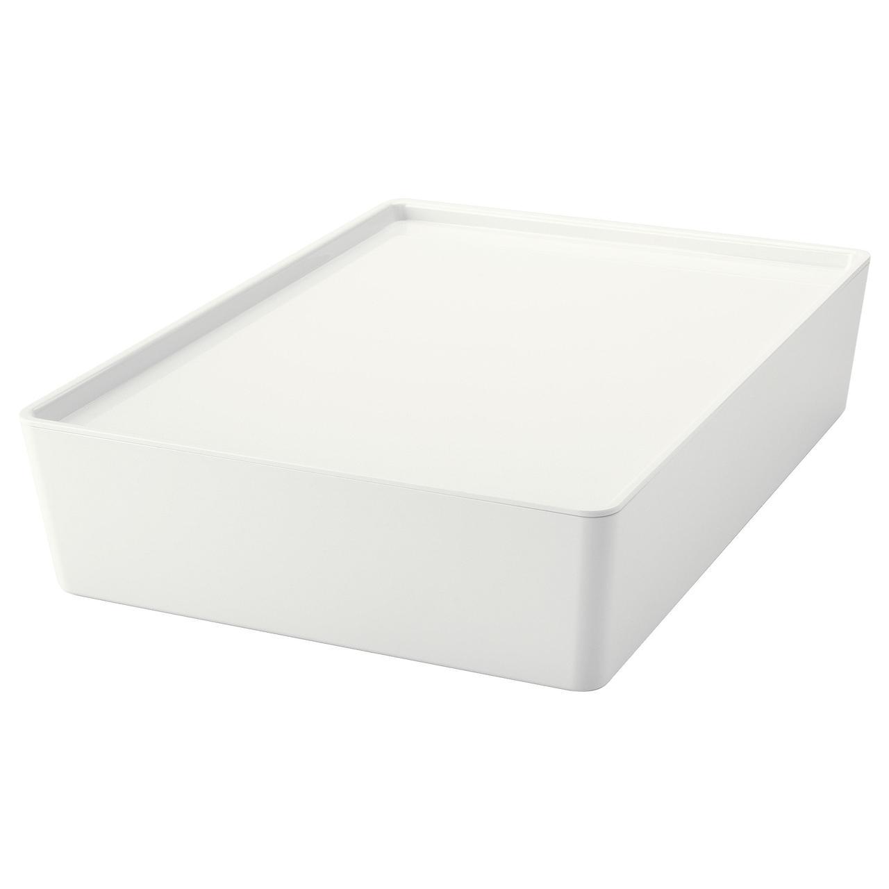 IKEA KUGGIS (502.823.04) Коробка з кришкою, біла