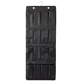 IKEA SKUBB (202.519.74) Кишені для взуття, 16 відсіків, чорний