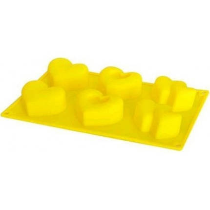 Форма силіконова для випічки та желе 6шт/л 29.5*17.2*3.5см HH-520, фото 1