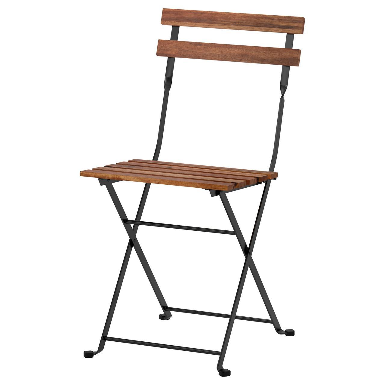 IKEA TARNO (900.954.28) Садовий стілець, складной чорний / світло-коричнева морилка