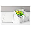 IKEA KUGGIS (102.802.03) Коробка з кришкою, біла, фото 4