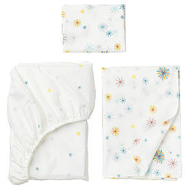 IKEA TILLGIVEN (503.637.67) Комплект постільної білизни, 3 шт., Різнокольорові