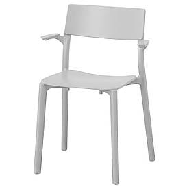 IKEA JANINGE (402.805.17) Стілець з підлокітниками, сірий