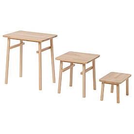 IKEA YPPERLIG (803.453.76) Столи, 3 шт, бук