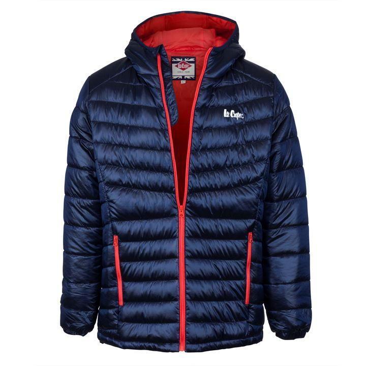 Мужской Пуховик Легкий Lee Cooper X Light Hooded Down с Капюшоном ...