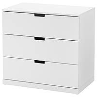 IKEA NORDLI (692.394.95) Комод, 3 ящика, белый