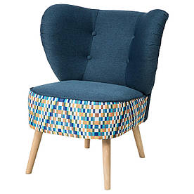 IKEA GUBBO (303.449.73) Крісло, темно-синій, різнокольоровий