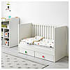 IKEA STUVA / FOLJA (391.805.66) Дитяче ліжко з ящиками, білий, фото 6