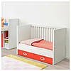 IKEA STUVA / FRITIDS (492.531.85) Дитяче ліжко з ящиками, червона, фото 5