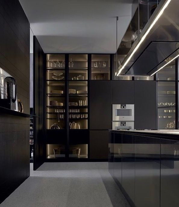 Шафа зі скляними фасадами в профіль ANTE