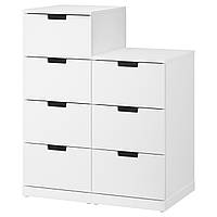 IKEA NORDLI (092.480.06) Комод, 7 ящиков, Белый