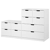 IKEA NORDLI (292.480.10) Комод из 10 ящиков, Белый