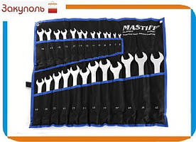 Ключі ріжково-накидні набір 25 шт (6-28, 30,32) MASTIF