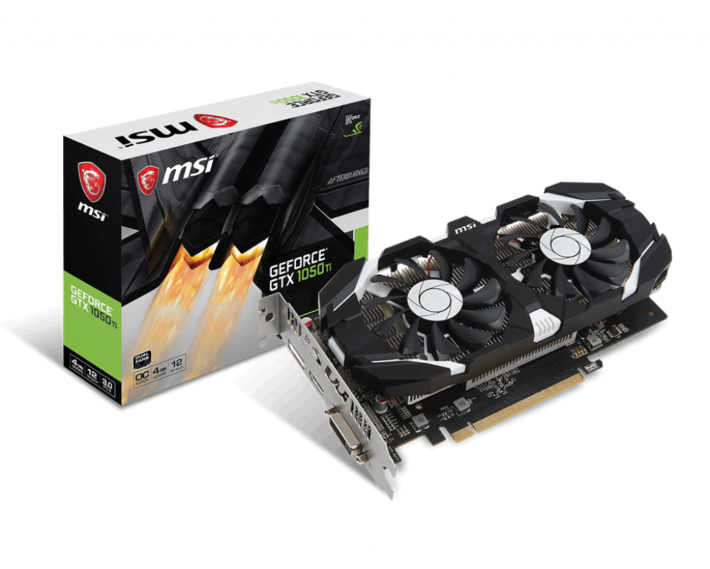 Відеокарта MSI GeForce GTX1050 Ti 4GT OC (GTX 1050 Ti 4GT OC)