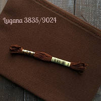 Ткань равномерного переплетения Zweigart Lugana 25 3835/9024 шоколад 50*35 см