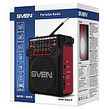 Портативний радіоприймач SVEN SRP-355 червоний, фото 9