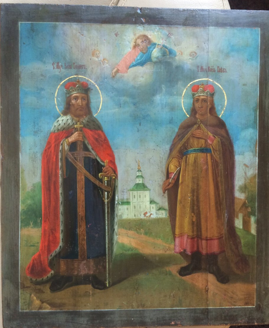 Ікона св. Борис і Гліб 19 століття