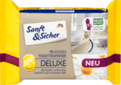 

Sanft & Sicher Feuchtes Toilettenpapier Deluxe Kamille влажная туалетная бумага Делюкс Ромашка 50 шт.