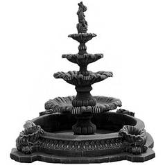 Форма для фонтана з бетону "Перлина з басейном" No2 склопластикова 