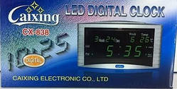 Настільний годинник із календарем LED Digital Clock Caixing CX-838