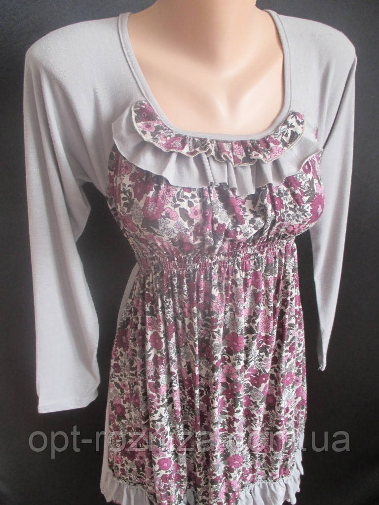 Плаття з трикотажу молодіжне з оборками., фото 1