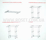 Подвійна телескопічна стійка для одягу — Double Pole Clother Hose, фото 5