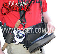 Модульная поясная сумка с органайзером для приманок и съемным держателем удилища - Движуха Stakan