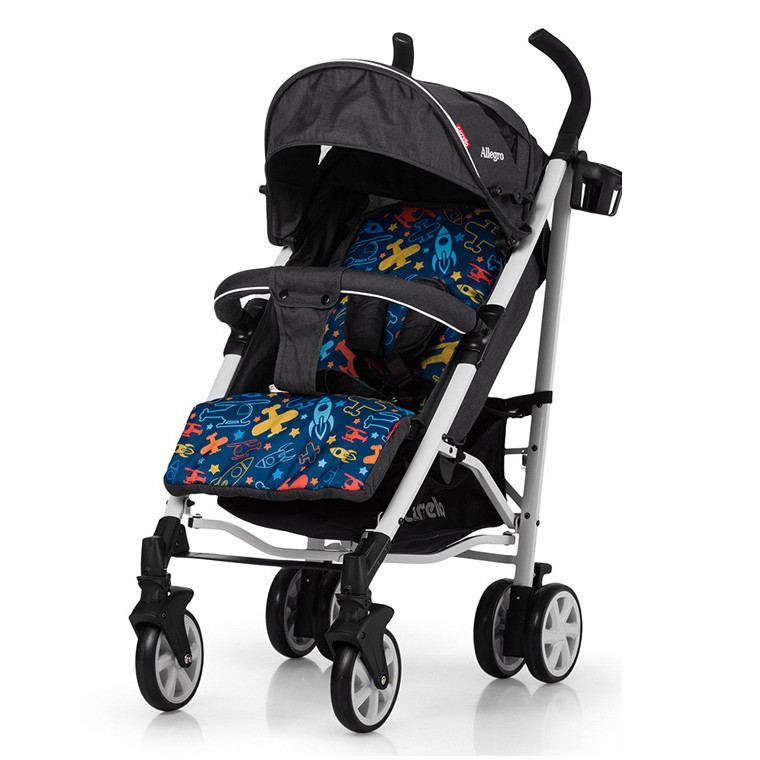 Коляска-тростина Allegro, «Carrello» (CRL-10101/1), колір Aviation Grey (сірий у льоні)