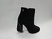Чорні черевики з екозамші. Ботильйони. Маленькі розміри (33, 35)., фото 4