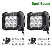 Автофара LED на крышу 6 LED 5D-18W-SPOT 95 х 70 х 80