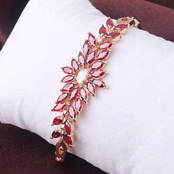 Браслет позолота циркони