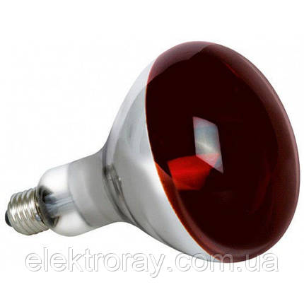 Лампа інфрачервона Right Hausen ІЧЗК для обігрівання 125W E27 у гофрі, фото 2